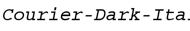 Courier Dark Italic.ttf