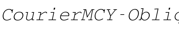 CourierMCY Oblique.ttf