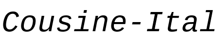 Cousine Italic.ttf