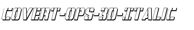 Covert Ops 3D Italic Italic.ttf