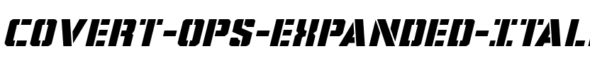 Covert Ops Expanded Italic Expanded Italic.ttf