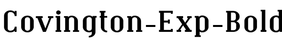 Covington Exp Bold.ttf