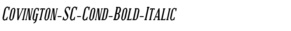 Covington SC Cond Bold Italic.ttf