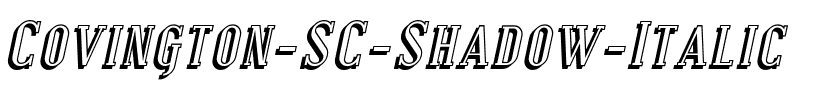Covington SC Shadow Italic.ttf