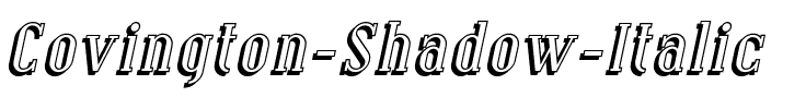 Covington Shadow Italic.ttf