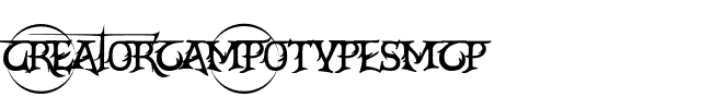 CrEAtoR cAmpoTYPe SmcP Regular.otf