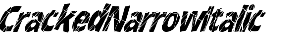 CrackedNarrowItalic Regular.ttf