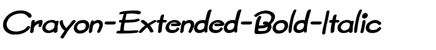 Crayon-Extended  Bold Italic.ttf