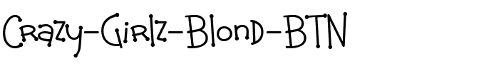 Crazy Girlz Blond BTN Regular.ttf