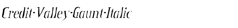 Credit Valley Gaunt Italic.ttf