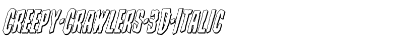 Creepy Crawlers 3D Italic Italic.ttf