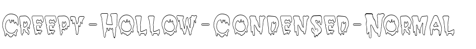 Creepy Hollow-Condensed  Normal.ttf