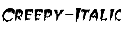 Creepy  Italic.ttf