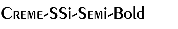 Creme SSi Semi Bold.ttf