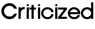 Criticized Regular.ttf