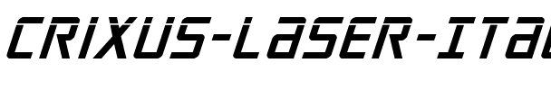 Crixus Laser Italic Italic.ttf