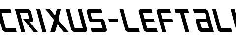 Crixus Leftalic Italic.ttf