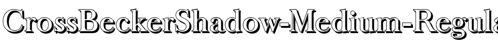 CrossBeckerShadow-Medium Regular.ttf