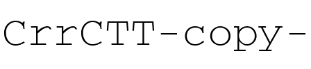 CrrCTT Regular.ttf