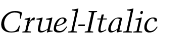 Cruel Italic.ttf