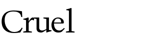Cruel Regular.ttf