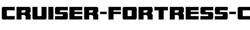 Cruiser Fortress Condensed Condensed.ttf