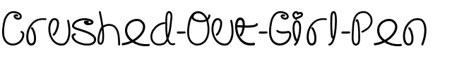 Crushed Out Girl Pen.ttf
