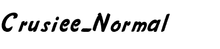 Crusiee-Normal Regular.ttf