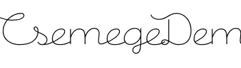 Csemege Demo Regular.otf