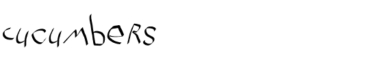 Cucumbers Regular.ttf
