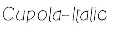 Cupola Italic.ttf