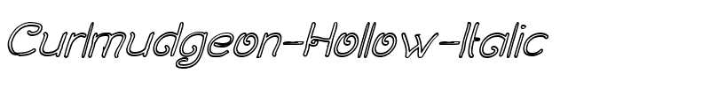 Curlmudgeon Hollow Italic Regular.ttf