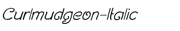 Curlmudgeon Italic Regular.ttf