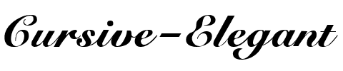 Cursive-Elegant Normal.ttf