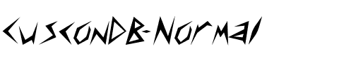 CusconDB Normal.ttf