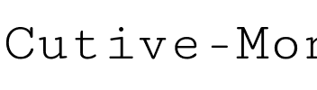 Cutive Mono Regular.ttf