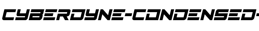 Cyberdyne Condensed Italic Condensed Italic.ttf