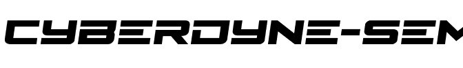 Cyberdyne Semi-Italic Semi-Italic.ttf