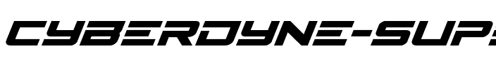 Cyberdyne Super-Italic Italic.ttf