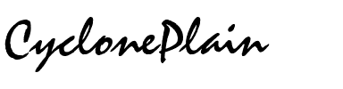 CyclonePlain Plain.ttf
