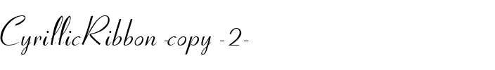 CyrillicRibbon Normal.ttf