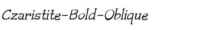 Czaristite Bold Italic.ttf