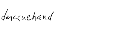 D McCue Hand Normal.ttf