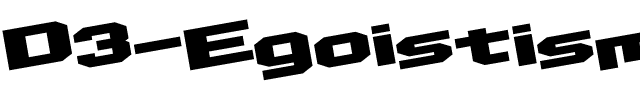 D3 Egoistism leaning Regular.ttf