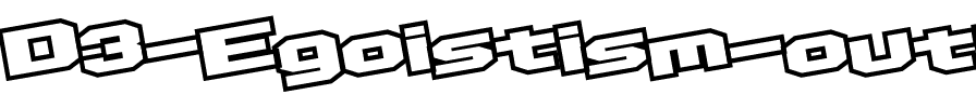 D3 Egoistism outline leaning Regular.ttf