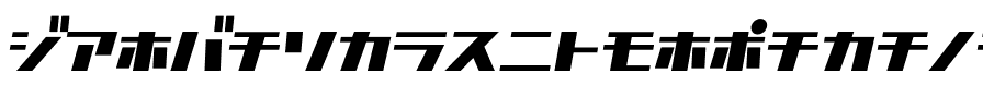 D3 Factorism Katakana Italic Regular.ttf