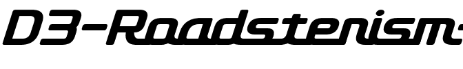 D3 Roadsterism Italic Regular.ttf