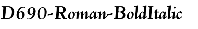 D690-Roman BoldItalic.ttf