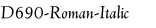 D690-Roman Italic.ttf