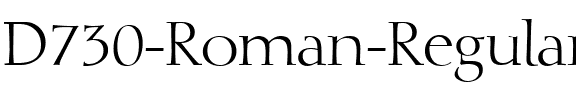D730-Roman Regular.ttf